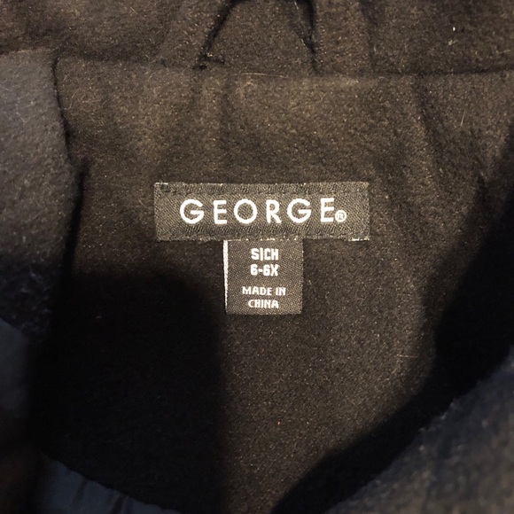 Darling black dress coat, George, size 6/6X - Picture 6 of 7